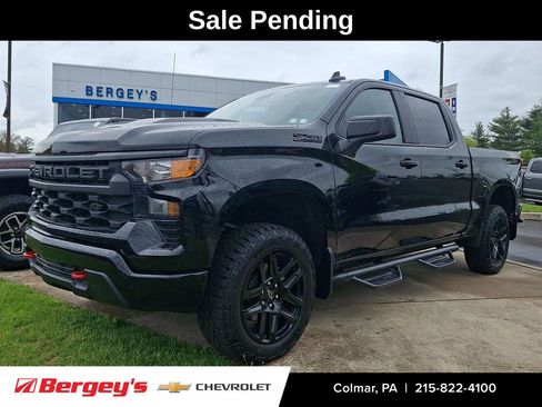 Certified 2025 Chevrolet Silverado 1500 Custom Trail Boss w/ LPO, Dark Essentials Package AWD/4WD image 1