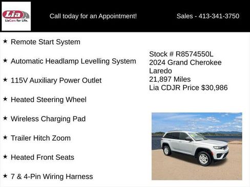 Certified 2024 Jeep Grand Cherokee Laredo w/ Luxury Tech Group I AWD/4WD image 26