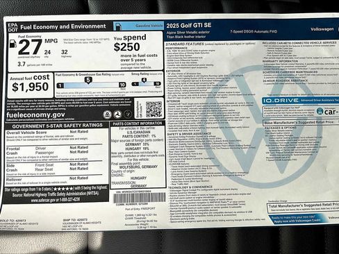 New 2025 Volkswagen GTI SE image 19