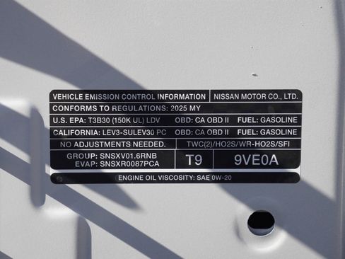 New 2025 Nissan Versa S image 25