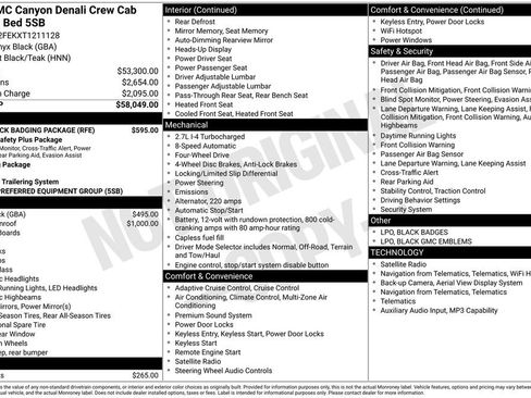 New 2026 GMC Canyon Denali w/ LPO, Black Badging Package image 30