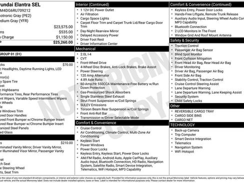 Used 2024 Hyundai Elantra SEL FWD image 3