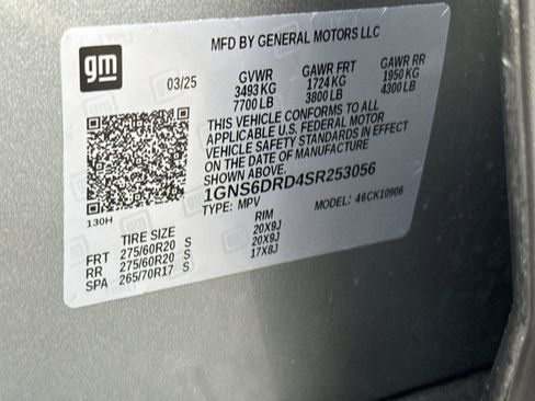 Used 2025 Chevrolet Suburban Z71 AWD/4WD image 51