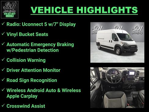 Used 2024 RAM ProMaster 2500 w/ Convenience Group FWD image 3
