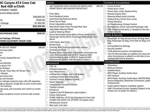 Used 2022 GMC Canyon AT4 w/ Trailering Package AWD/4WD image 11