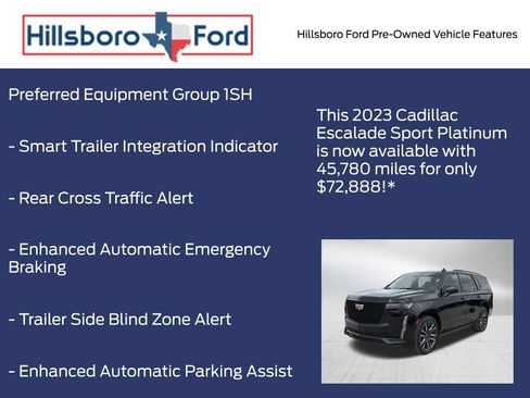 Used 2023 Cadillac Escalade Sport Platinum w/ Heavy-Duty Trailer Package AWD/4WD image 13