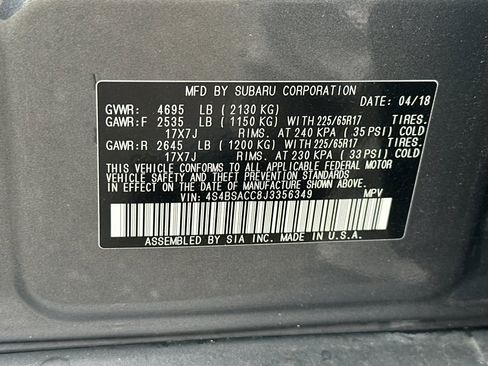 Used 2018 Subaru Outback 2.5i Premium image 53