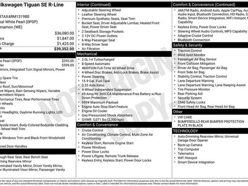 Certified 2024 Volkswagen Tiguan SE R-Line AWD/4WD image 3