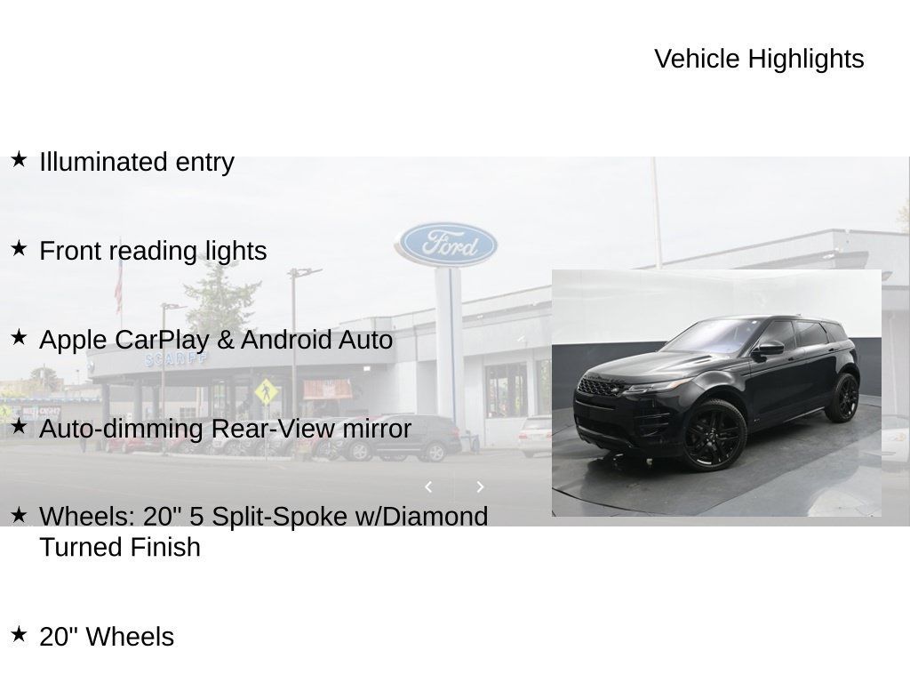 Used 2020 Land Rover Range Rover Evoque R-Dynamic HSE AWD/4WD image 27