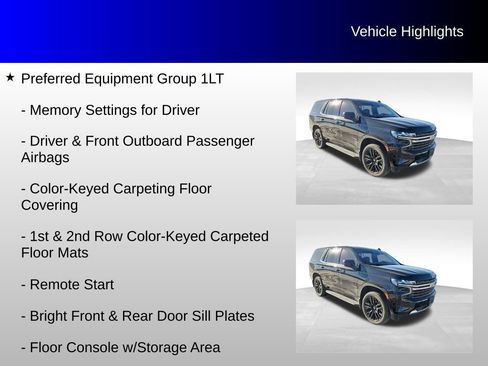 Used 2021 Chevrolet Tahoe LT w/ Rear Media and Nav Package image 12