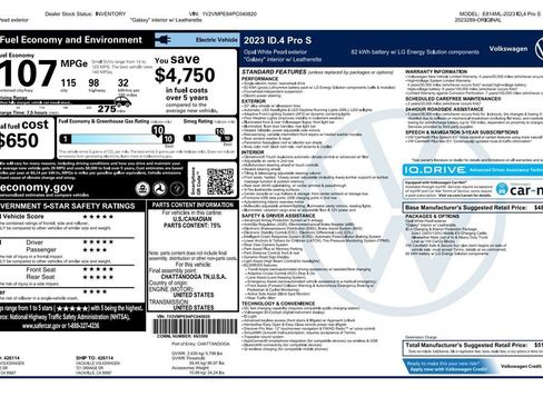 Used 2023 Volkswagen ID.4 Pro S RWD image 4