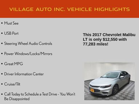 Used 2017 Chevrolet Malibu LT w/ Leather Package image 7