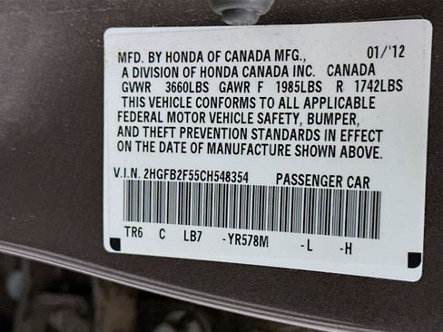 Used 2012 Honda Civic LX image 12