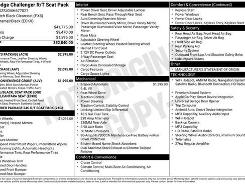 Used 2021 Dodge Challenger R/T Scat Pack w/ Dynamics Package RWD image 37