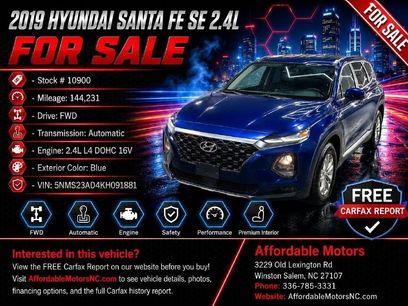 Used 2019 Hyundai Santa Fe SE