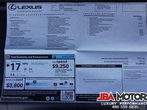 Used 2024 Lexus GX 550 w/ Accessory Package (2T) image 22