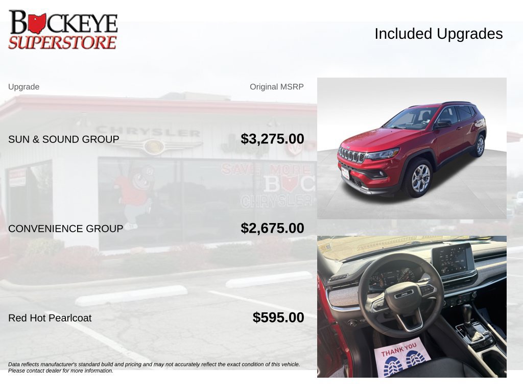 Certified 2025 Jeep Compass Latitude w/ Sun & Sound Group AWD/4WD image 9