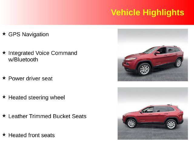 Used 2015 Jeep Cherokee Limited AWD/4WD image 3