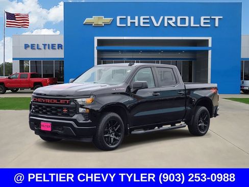 Used 2025 Chevrolet Silverado 1500 Custom w/ Turbomax Blackout Package AWD/4WD image 3