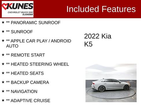 Used 2022 Kia K5 GT-Line w/ GT-Line Awd Premium Package image 2
