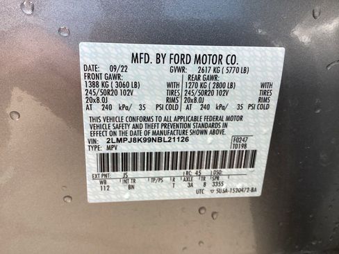 Used 2022 Lincoln Nautilus Reserve w/ Equipment Group 201A image 71