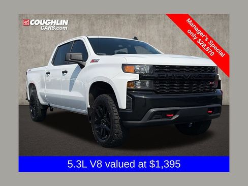 Used 2021 Chevrolet Silverado 1500 Custom Trail Boss w/ Safety Confidence Package AWD/4WD image 1