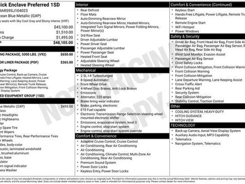 Used 2025 Buick Enclave Preferred w/ Trailering Package, 5000 lbs. FWD image 6