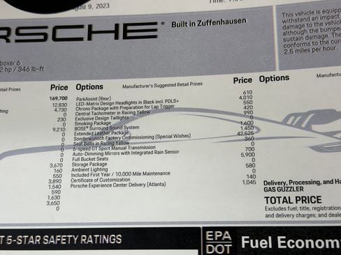 Certified 2023 Porsche 911 GT3 image 68