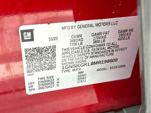 Used 2021 Chevrolet Suburban High Country w/ Premium Package AWD/4WD image 22