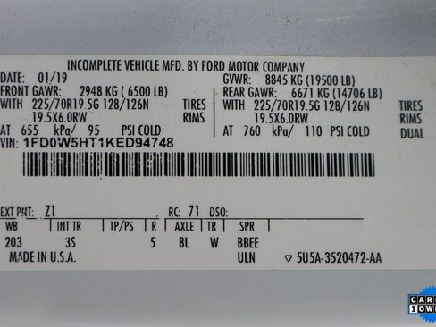 Used 2019 Ford F550 4x4 Crew Cab Super Duty image 57