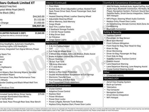 New 2026 Subaru Outback Limited XT w/ Premium/Limited Package 2 image 5