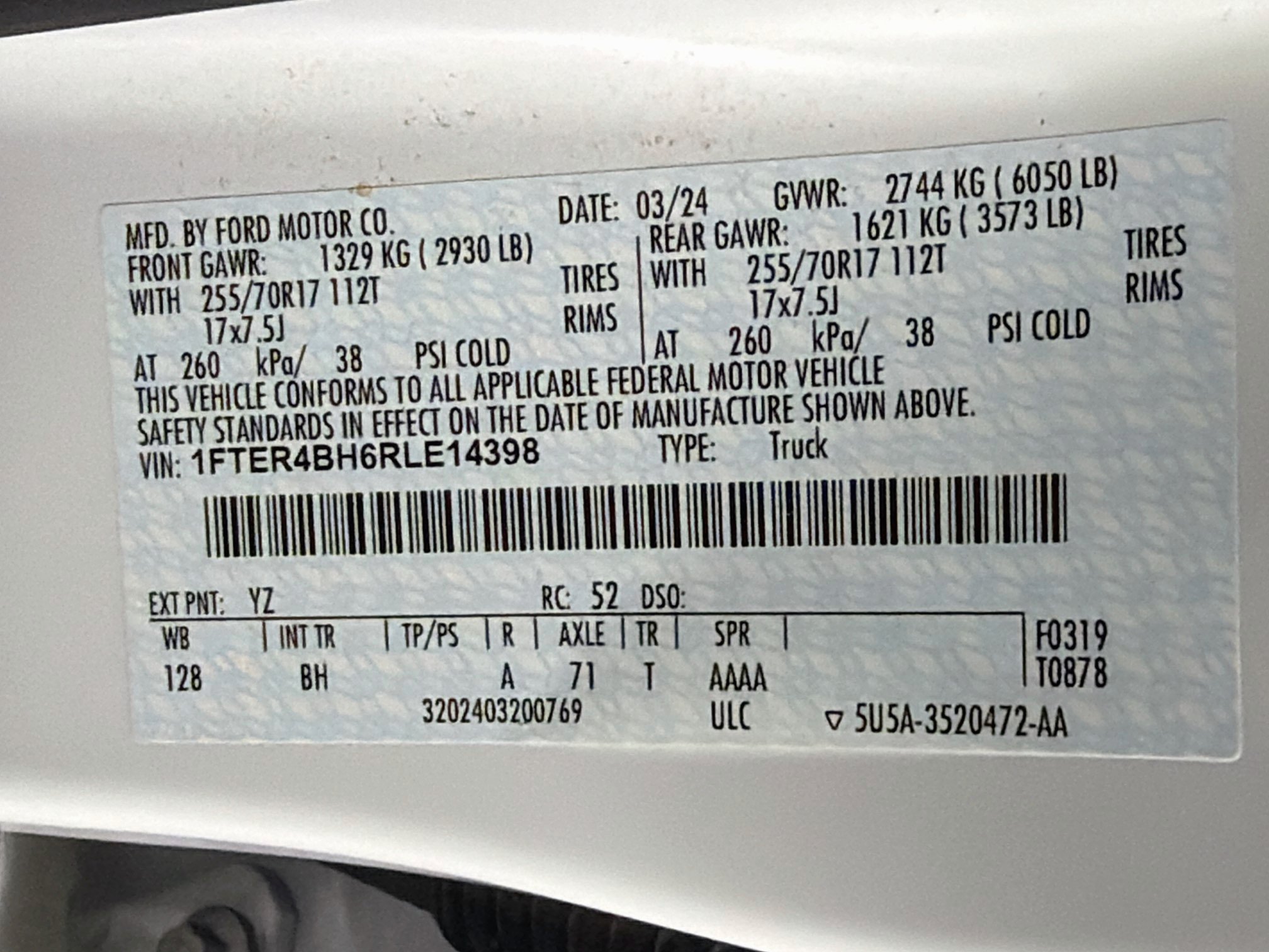 Used 2024 Ford Ranger XL RWD image 12