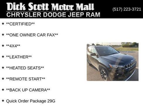 Certified 2023 Jeep Compass Limited AWD/4WD image 4