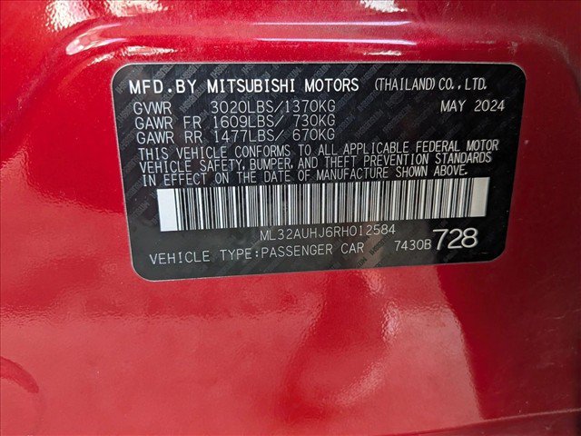 Used 2024 Mitsubishi Mirage ES FWD image 23