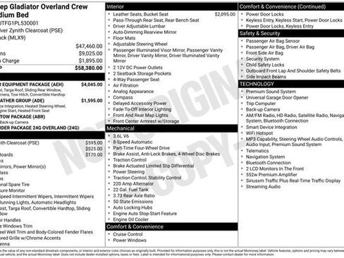 Used 2023 Jeep Gladiator Overland w/ Popular Equipment Package AWD/4WD image 38