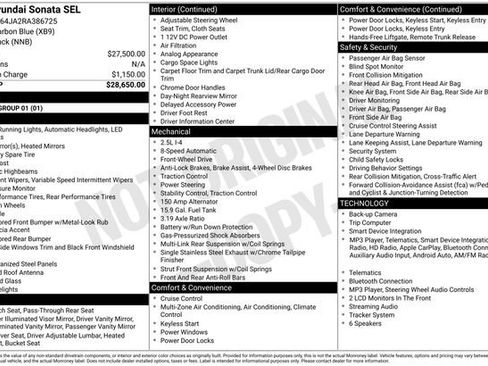 Used 2024 Hyundai Sonata SEL FWD image 10