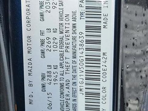 Used 2016 MAZDA MAZDA6 Touring image 15