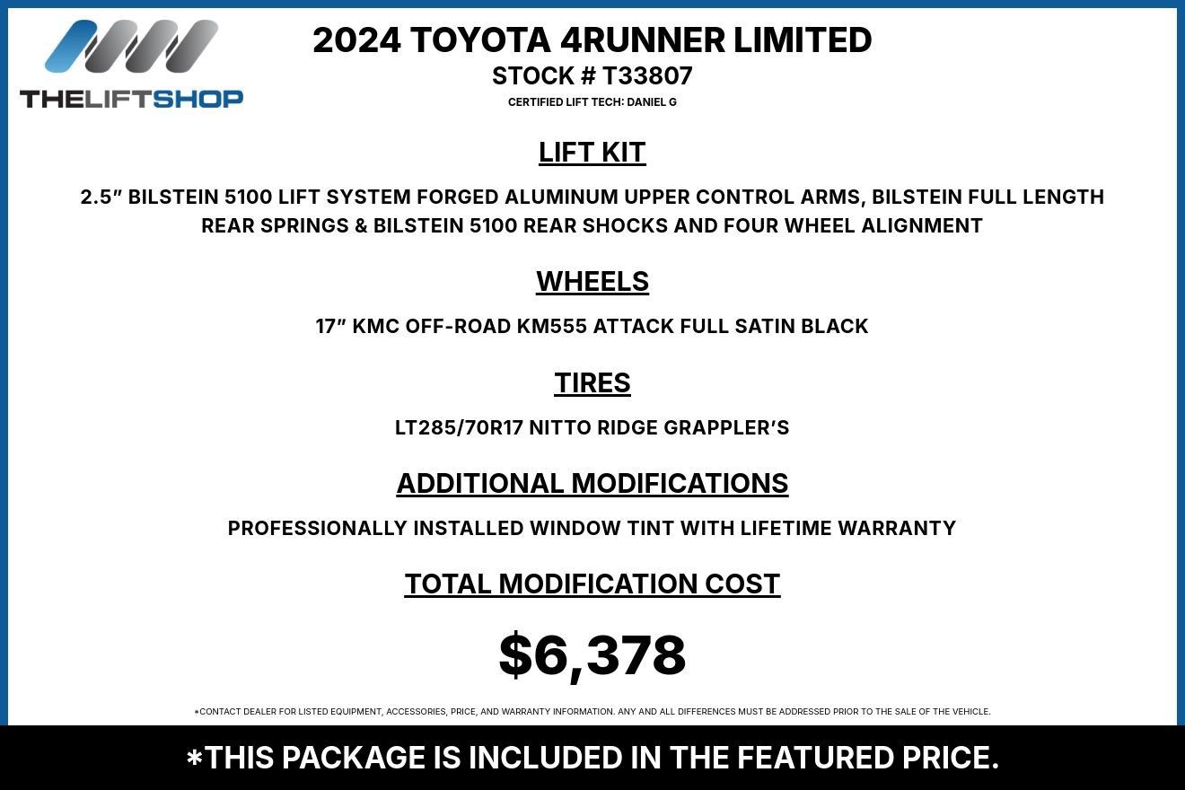 Used 2024 Toyota 4Runner Limited AWD/4WD image 2