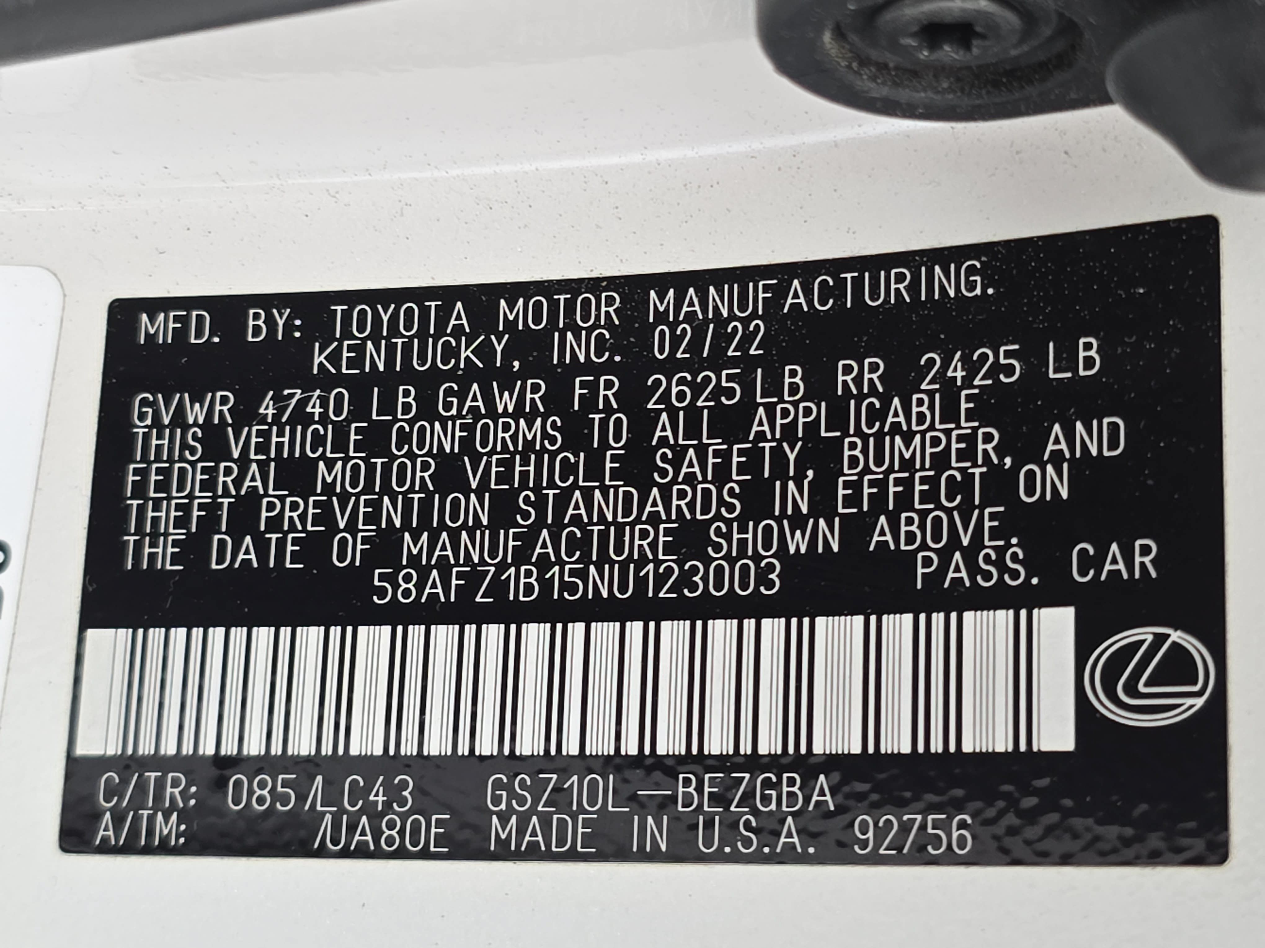 Used 2022 Lexus ES 350 Ultra Luxury w/ Accessory Package 2 FWD image 34