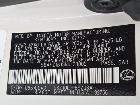 Used 2022 Lexus ES 350 Ultra Luxury w/ Accessory Package 2 FWD image 34