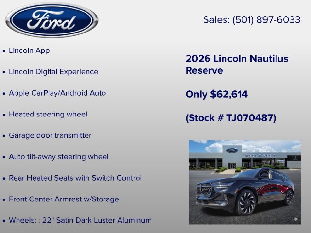 New 2026 Lincoln Nautilus Reserve AWD/4WD image 29
