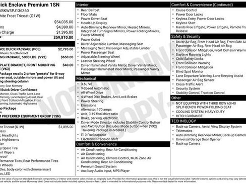 Used 2023 Buick Enclave Premium w/ Experience Buick Package AWD/4WD image 11