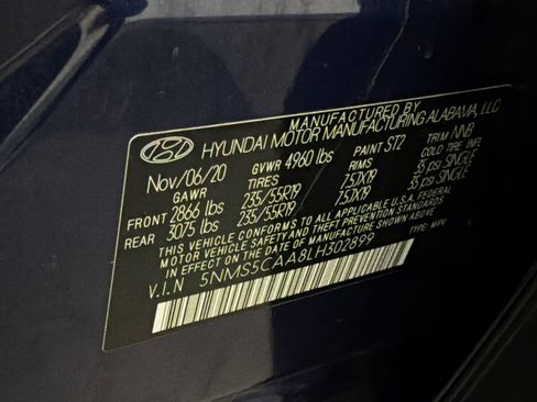 Used 2020 Hyundai Santa Fe Limited AWD/4WD image 17