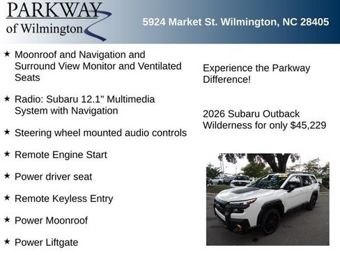 Certified 2026 Subaru Outback Wilderness w/ Wilderness Plus Package AWD/4WD image 6