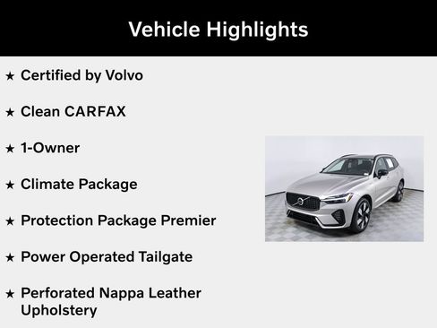 Certified 2024 Volvo XC60 T8 Ultimate w/ Protection Package Premier AWD/4WD image 5
