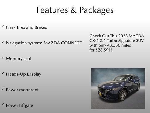 Certified 2023 MAZDA CX-5 Signature AWD/4WD image 8