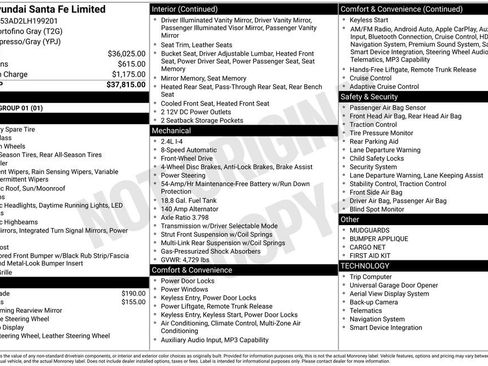 Used 2020 Hyundai Santa Fe Limited FWD image 3
