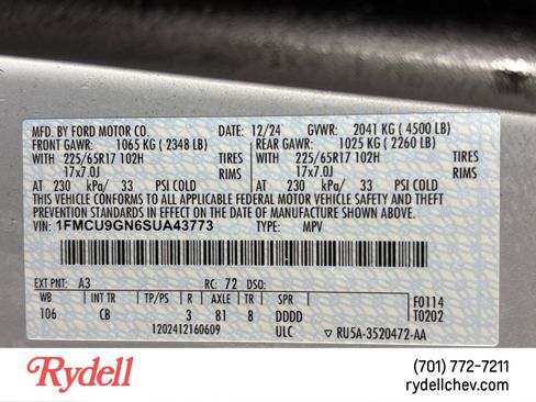 Used 2025 Ford Escape Active image 22