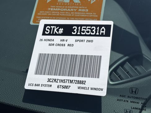 Certified 2026 Honda HR-V Sport image 30