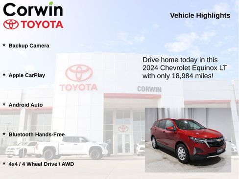 Used 2024 Chevrolet Equinox LT w/ LPO, Floor Liner Package image 7